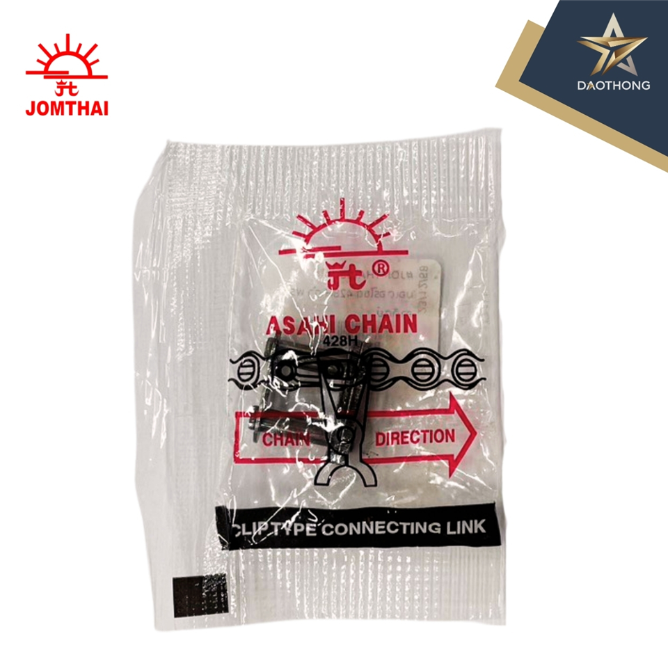 #JOMTHAI ข้อต่อโซ่มอเตอร์ไซด์ 428H ดำ พระอาทิตย์