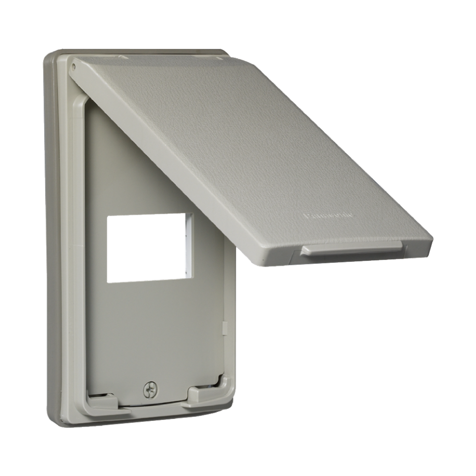 #พานาโซนิค หน้ากากกันน้ำ 2x4 สีบรอนซ์ 1ช่อง WEG7901