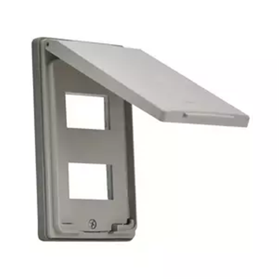 #พานาโซนิค หน้ากากกันน้ำ 2x4 สีบรอนซ์ 2ช่อง WEG7901