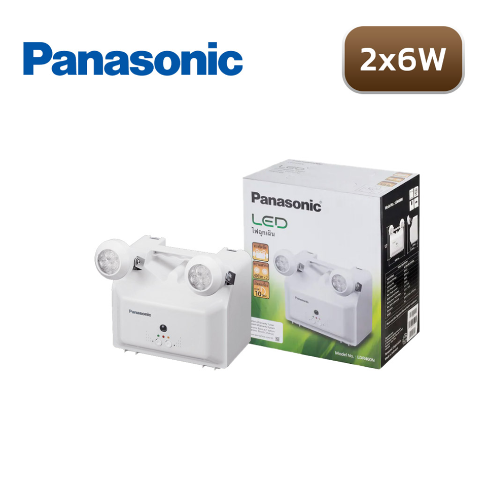 #พานาโซนิค ไฟฉุกเฉิน LED 6Wx2 (10ชั่วโมง)