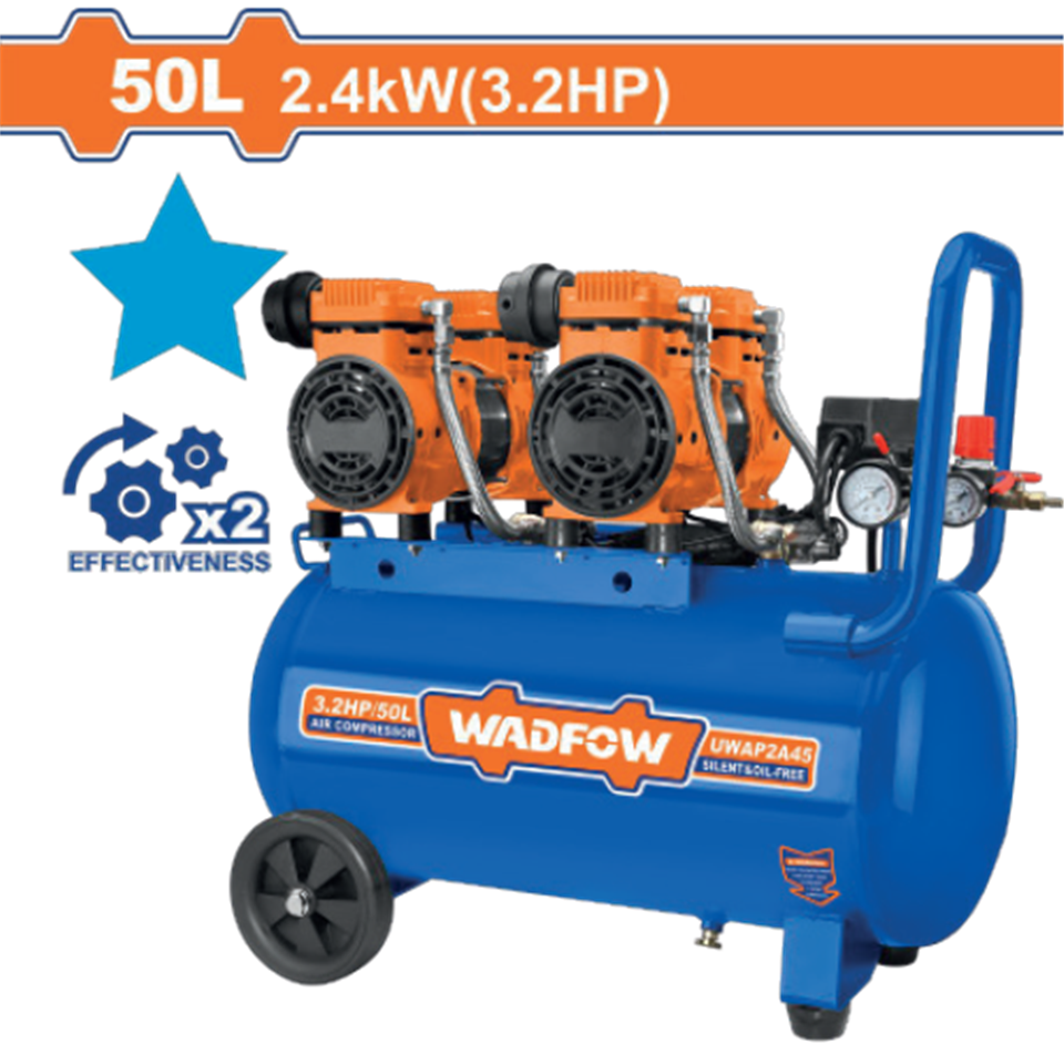 #WADFOW ปั๊มลม 2400W 50L WAP2A45