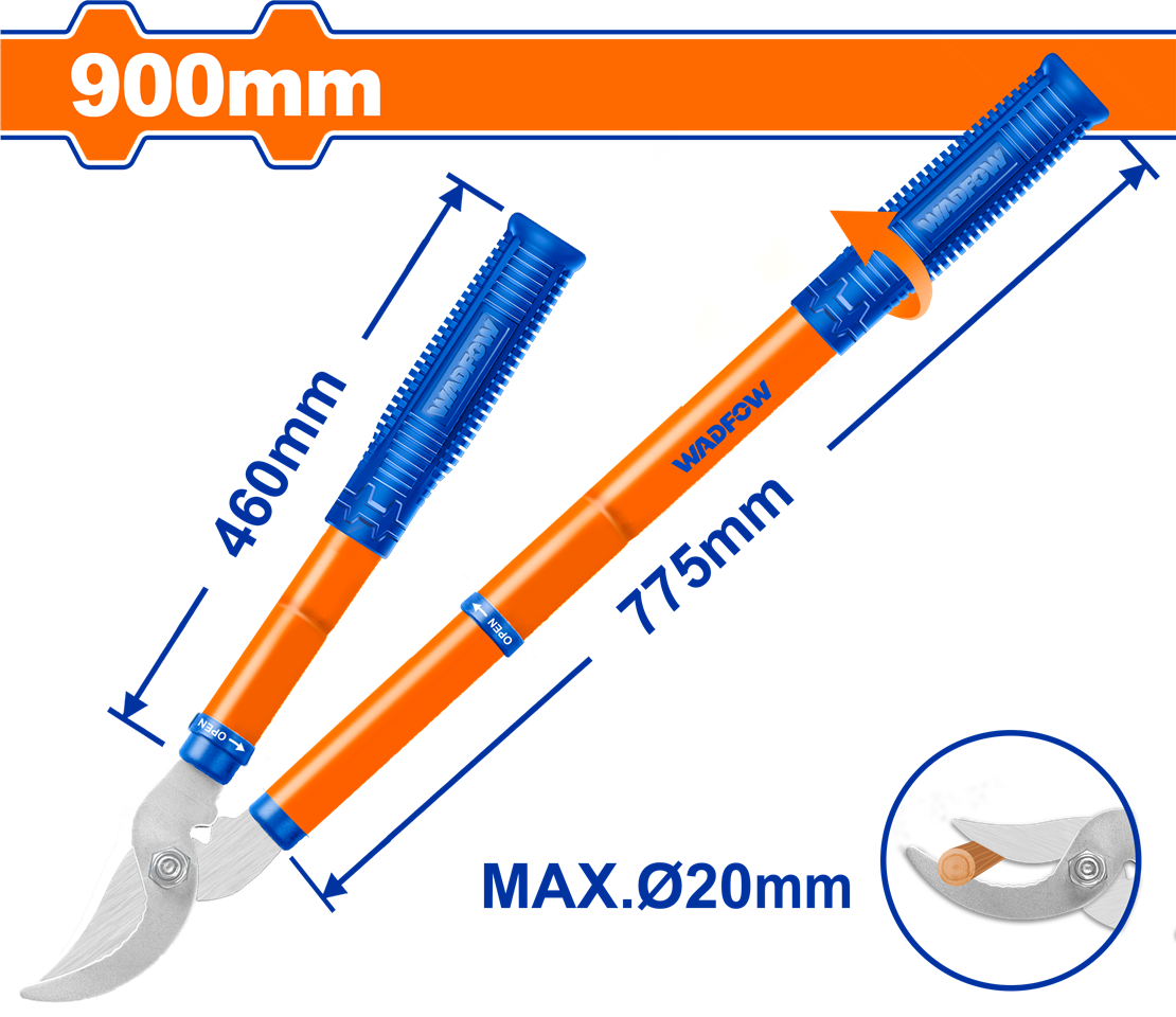 #WADFOW กรรไกรตัดกิ่ง ด้ามปรับระดับได้ 580-900mm WPR1E79